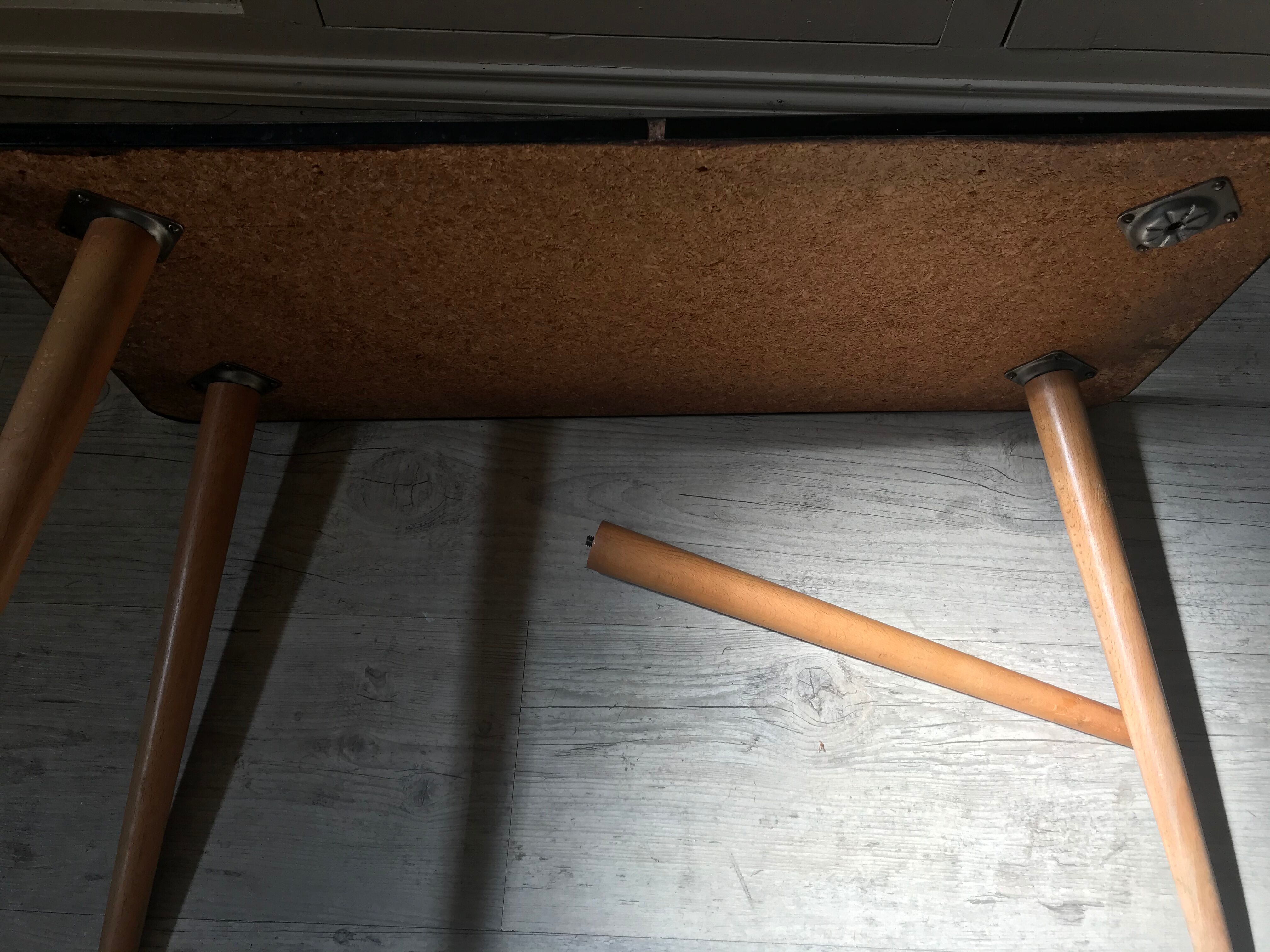 Vintage side coffee table in formica