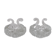 Pair of salt cellars