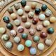 MALAGASY SOLITAIRE GAME with SEMI-PRECIOUS STONES