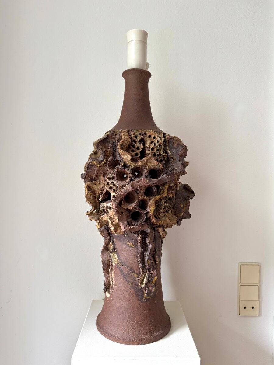 Table lamp by Bodil Marie Nielsen, denmark,  brutalist, 1960s