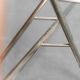Coffee table in wood metal tubular 50s vintage