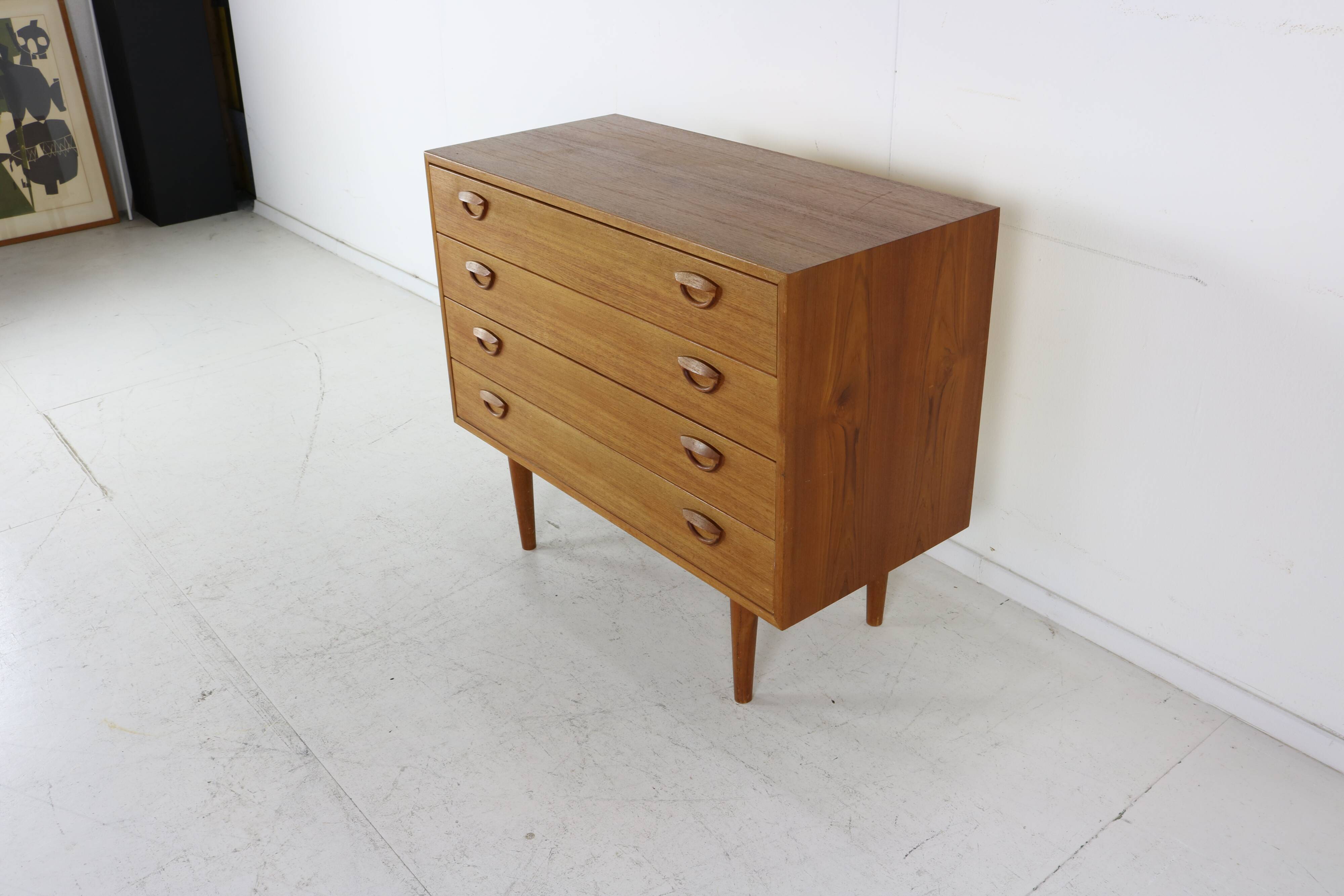 Danish design wooden chest of drawers