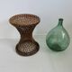 Tam Tam stool in rattan and canework 60s 70s