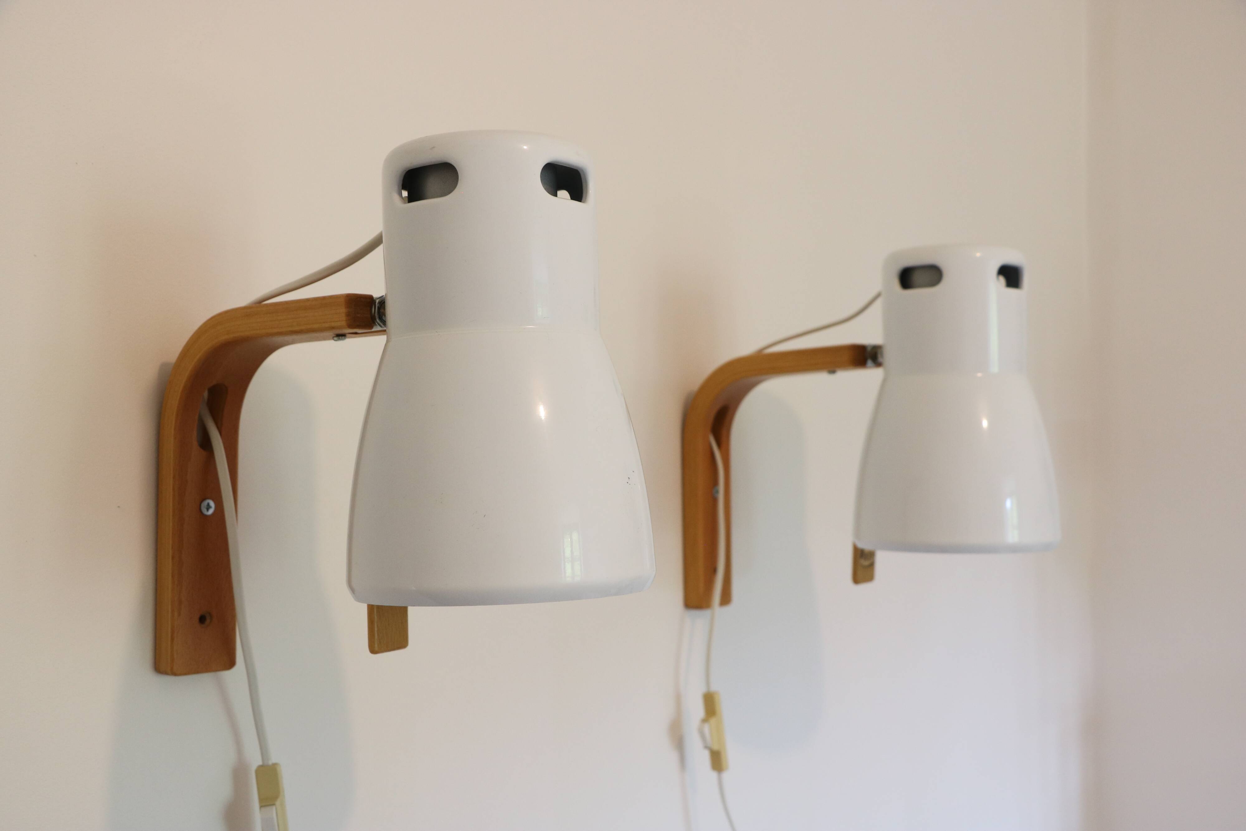 Pair of wall lights by Hans-Agne Jakosson for AB Markaryd, 1970
