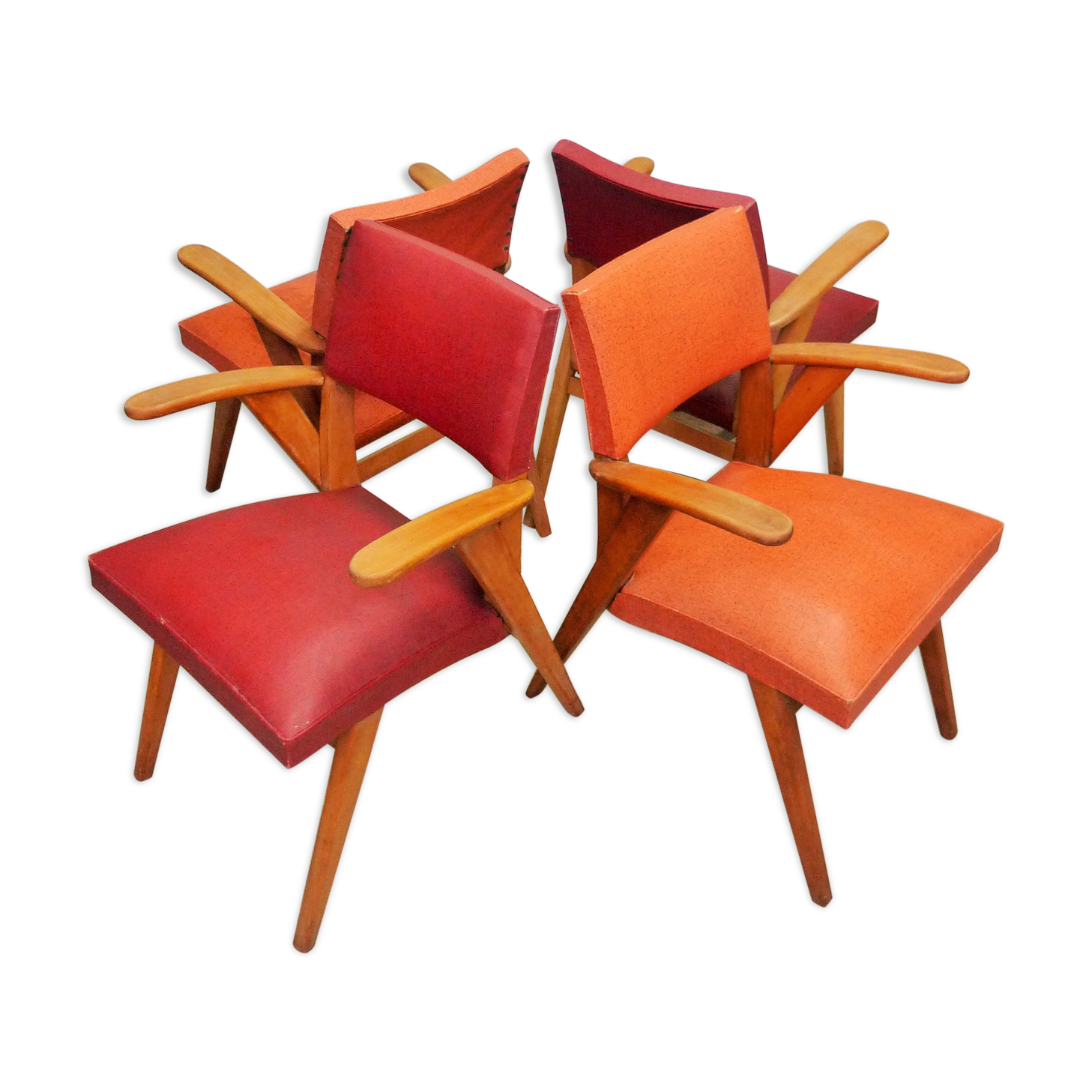 Series of 4 seats 60s