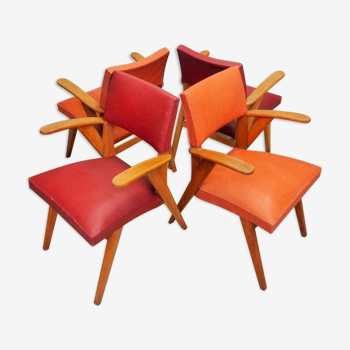 Series of 4 seats 60s