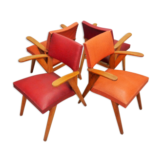 Series of 4 seats 60s