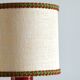 Lampe de table en céramique rouge allemagne 1970s