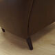 Brown leather armchair, Danish design, 1960s, designer: Edmund Jørgensen