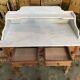 Toilet table - Louis Philippe dressing table in fir and marble