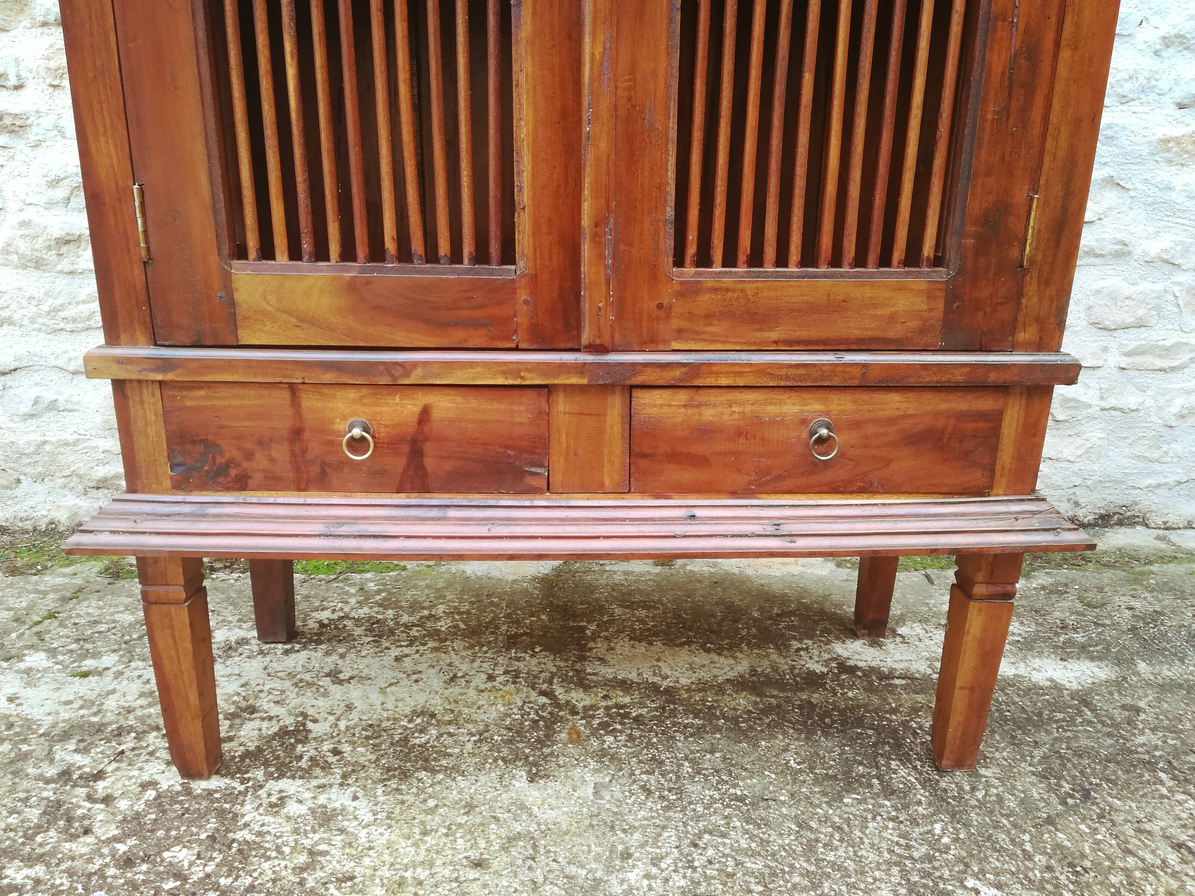 Teak bar cabinet