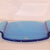 Blue glass dish by Gunnar Ander 1970