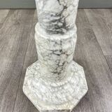 White veined marble column, 20th century