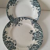 Duo of Moulin des Loups & Hamage plates, Marie-Louise model