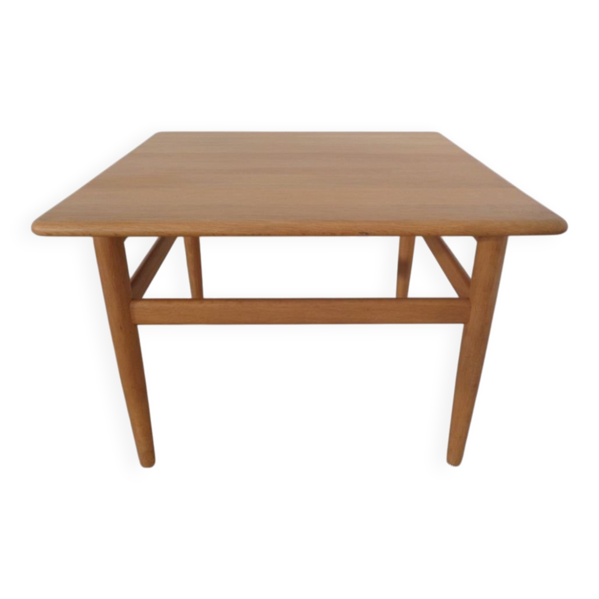 Danish Oak Sofa Table by Niels Bach, 1960s