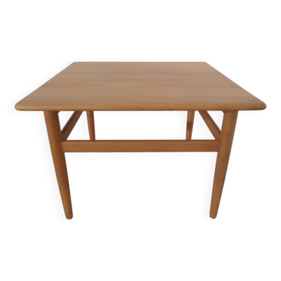 Danish Oak Sofa Table by Niels Bach, 1960s