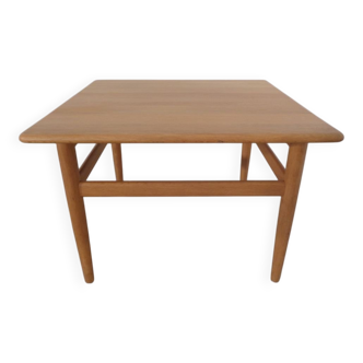 Danish Oak Sofa Table by Niels Bach, 1960s