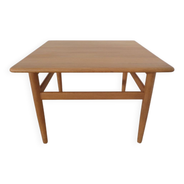 Danish Oak Sofa Table by Niels Bach, 1960s