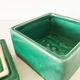 Green ceramic box