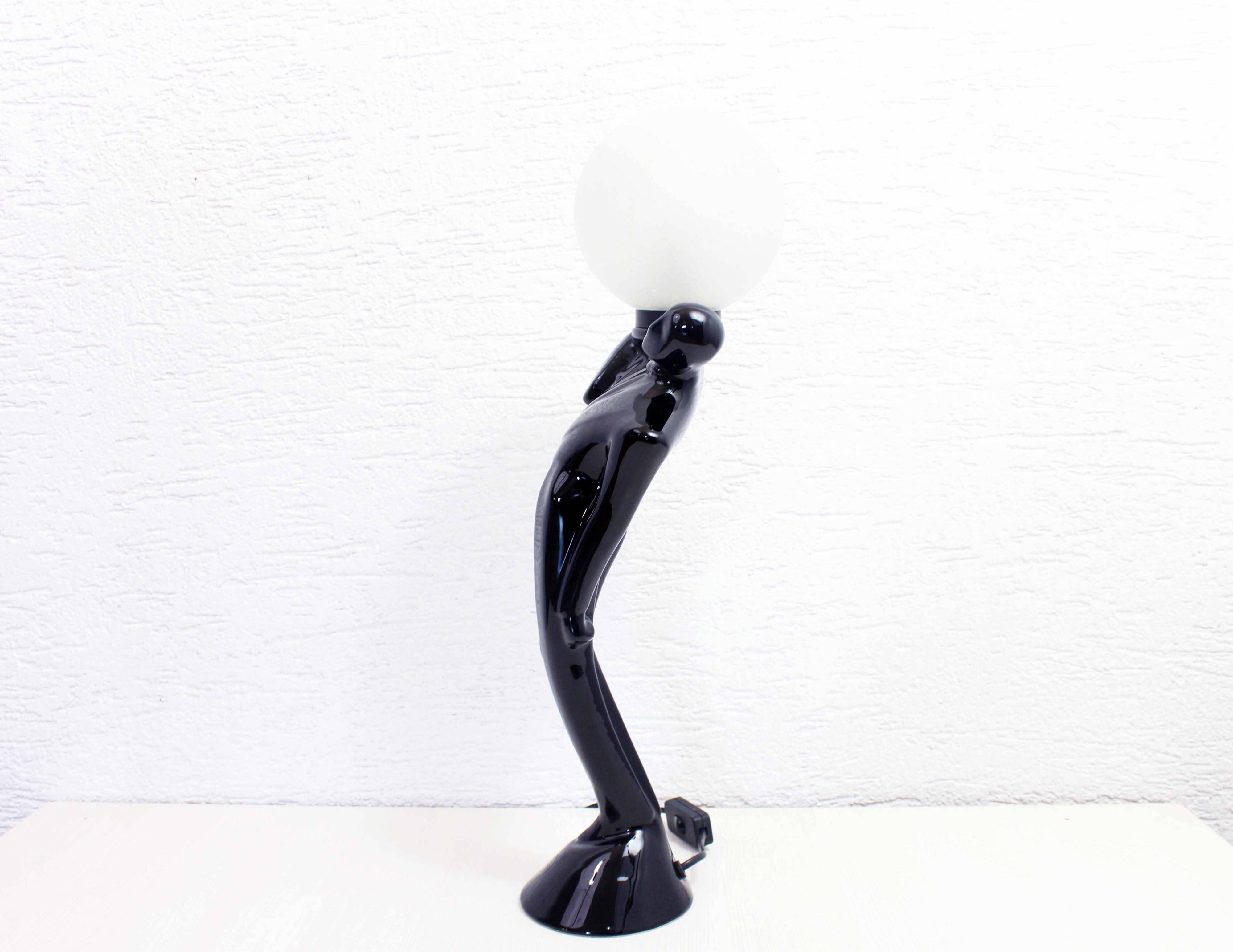 Vintage earthenware lamp