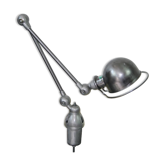 Jieldé desk lamp 2 arms 40cm base seed glossy varnish, Vintage industrial Jean Louis Domecq