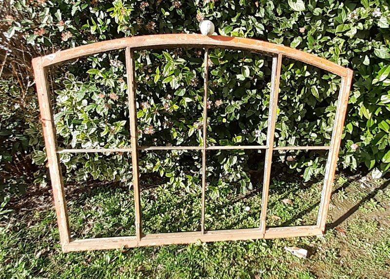 Window L156.2xH119 industrial curved metal glass roof frame