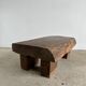 Asian solid wood quadripod brutalist coffee table H30 L81 l42