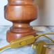 Vintage solid wood lamp and herbarium lampshade