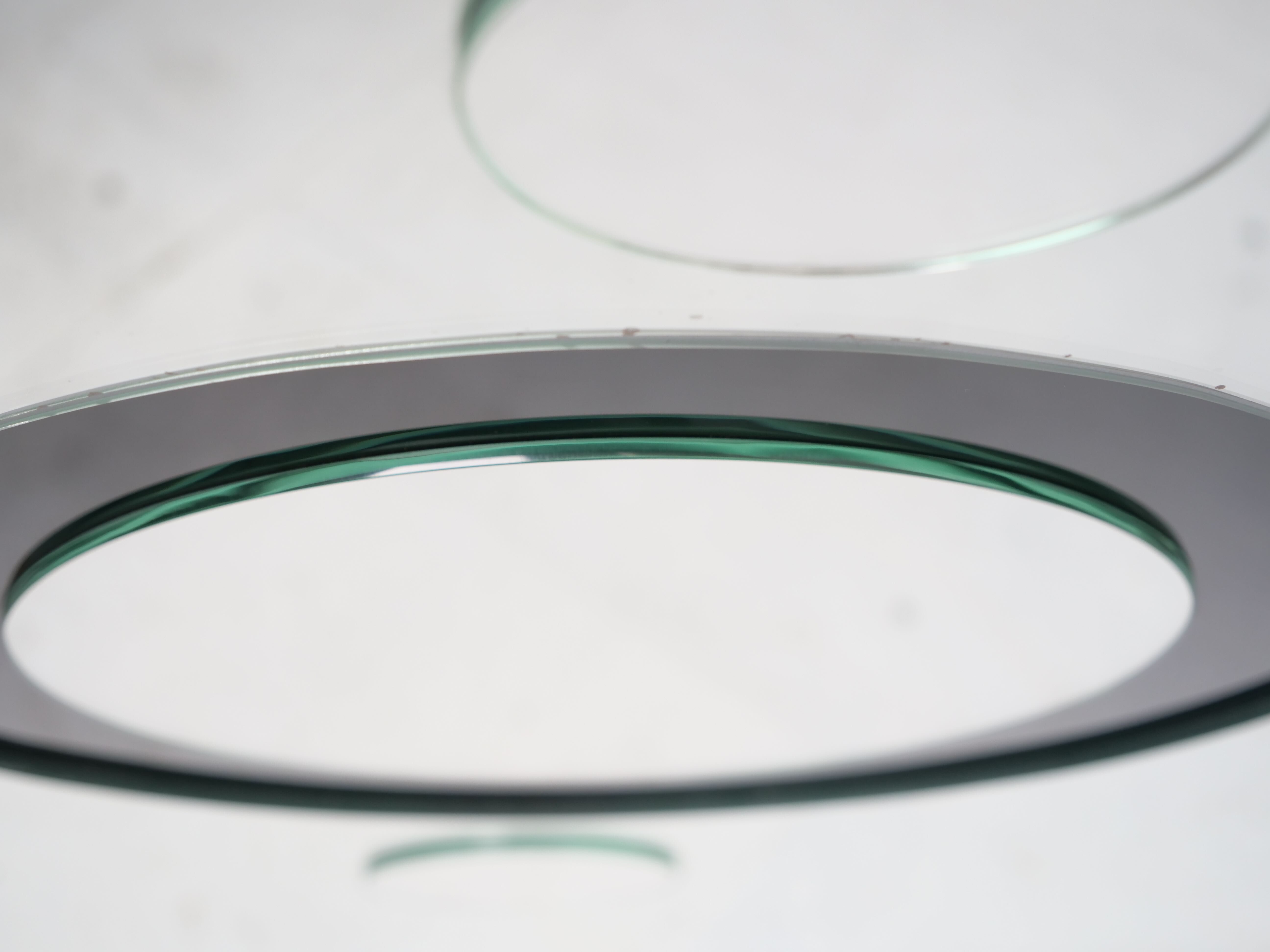 large decorative relief mirror 1980