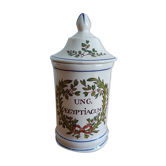 Pharmacy pot in vintage antique porcelain