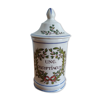 Pharmacy pot in vintage antique porcelain