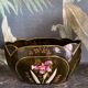 Rare Ensemble Art Nouveau vers 1900 – Céramique émaillée décor iris – Trio