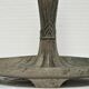 Lampe art déco bronze patine gris argent