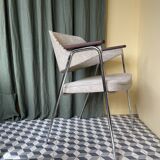 1970s Desk Chair with Teak Arms