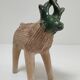 Vase picnic zoomorphic cow ceramic 70s