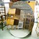Oval beveled mirror 97x80cm
