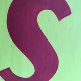 Painted metal plate 1mx1m 60s closing workshops