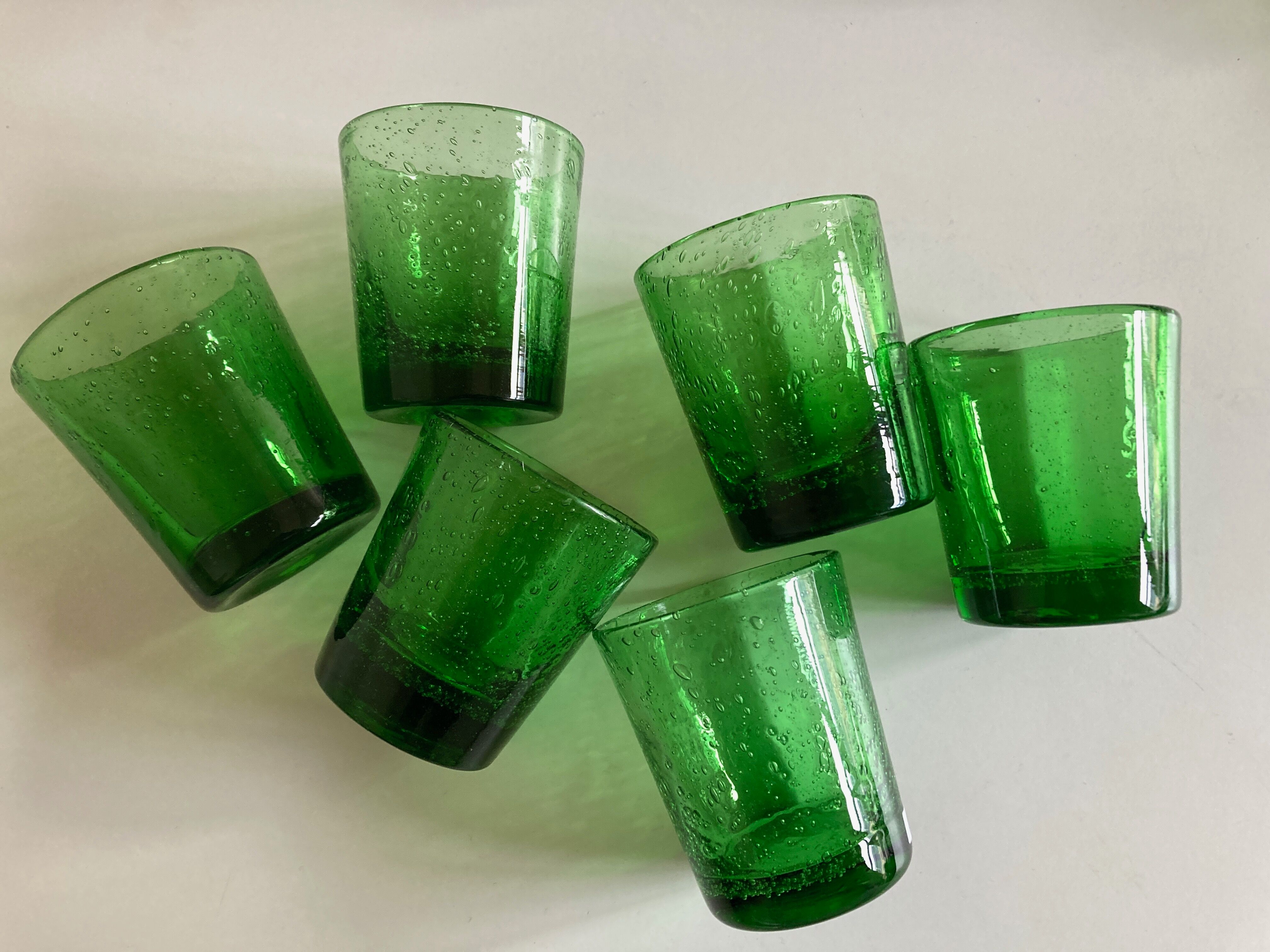 Set de 6 verres gobelets de Biot XXL 1960