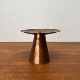 Handmade German copper candlestick from the mid-century by AWD, 1960s.