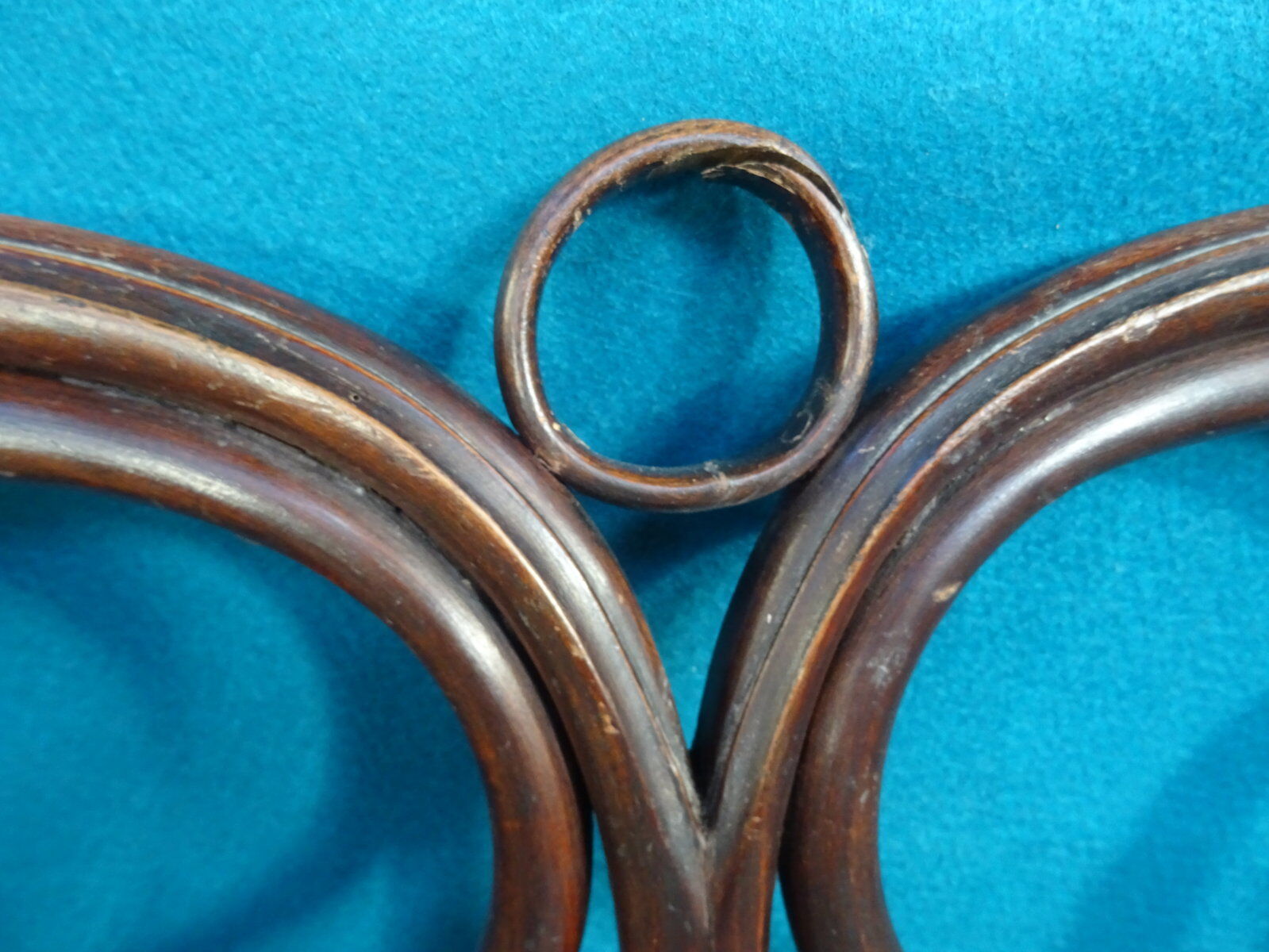 Double wooden headboard turned J & J kohn