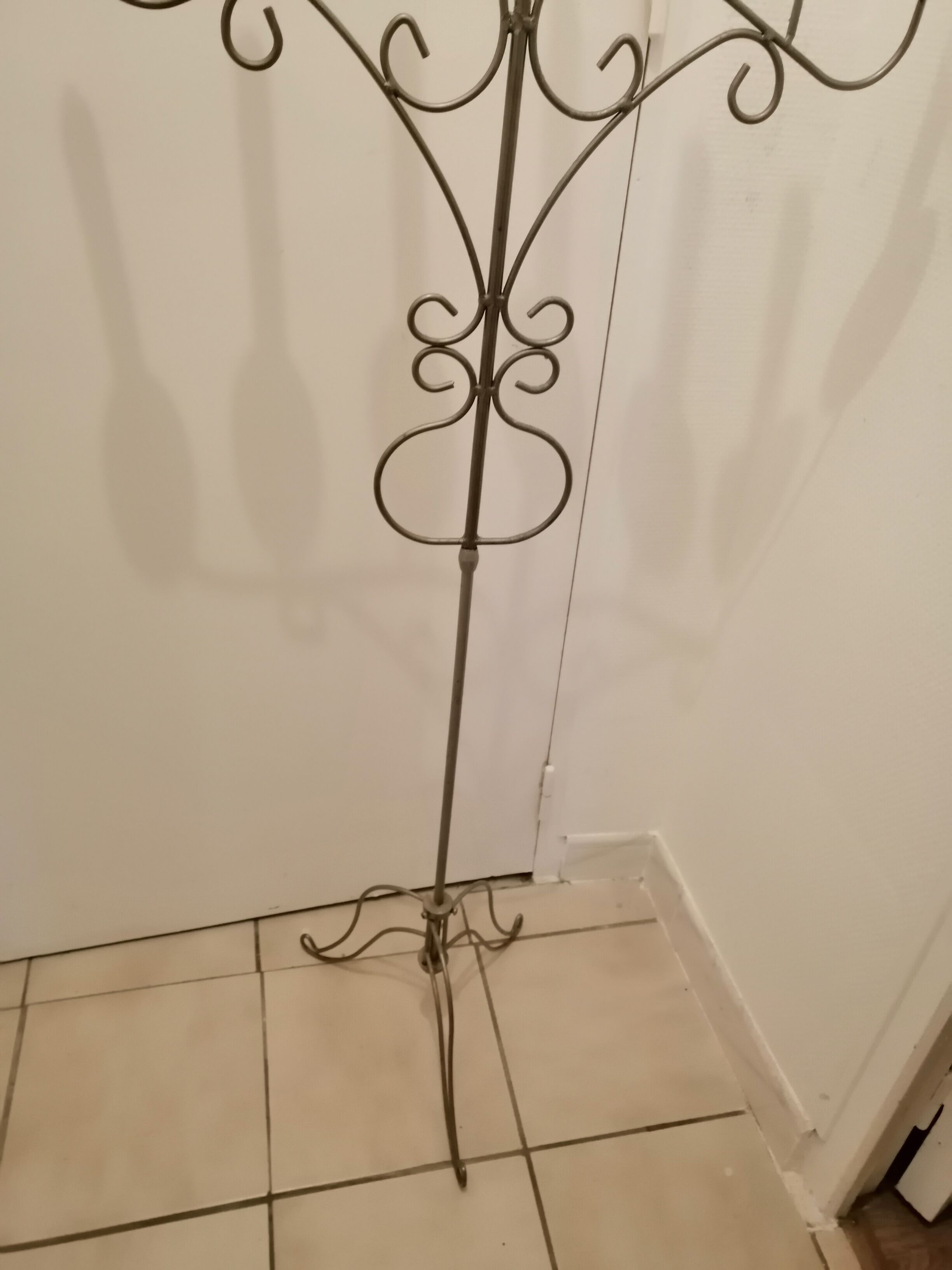 Forged iron candelabrum
