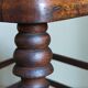 Stool in turned solid wood