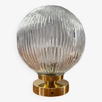 Lampe à poser avec globe vintage xxl