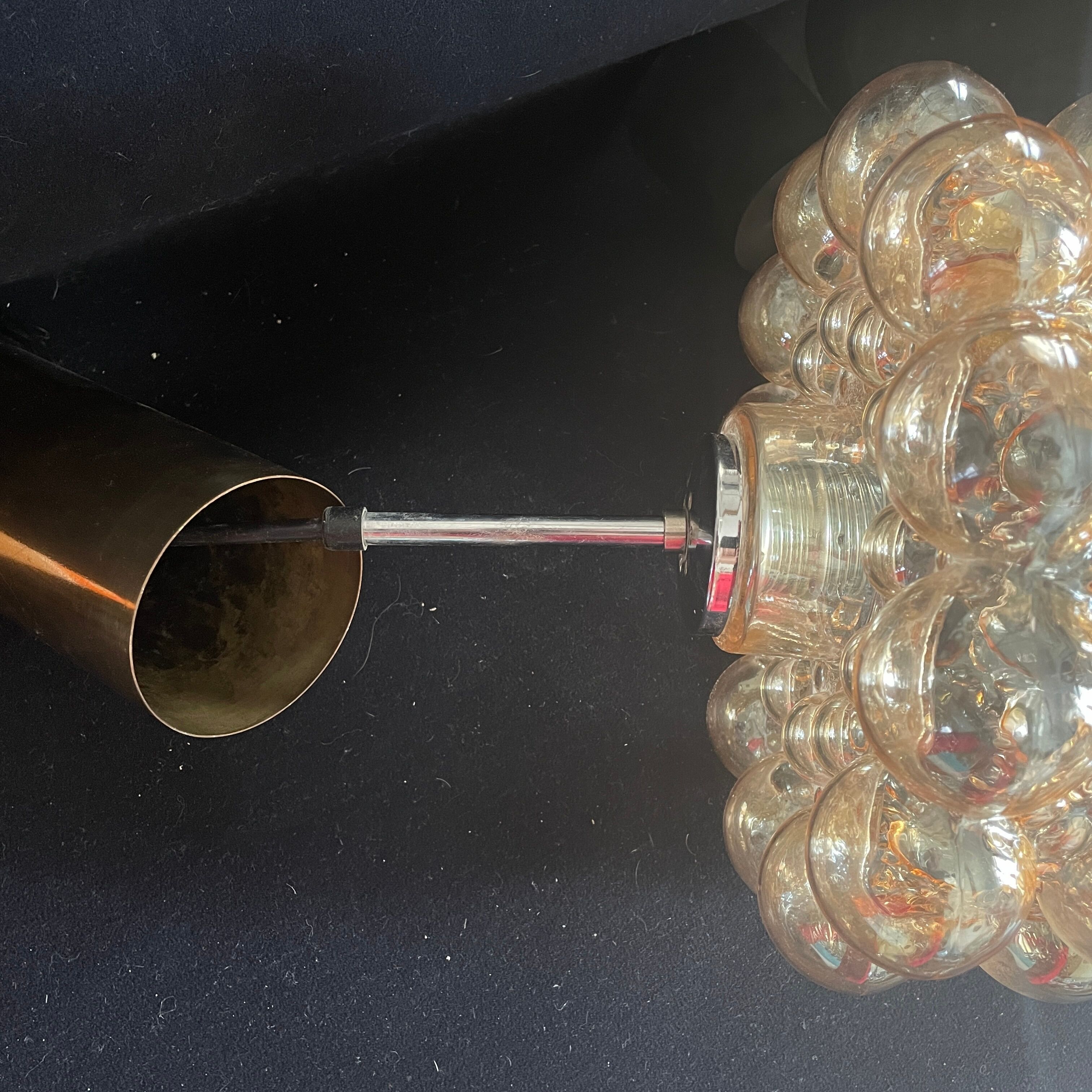 suspension bubble Helena Tynell Limburg glass lamp 1970 design
