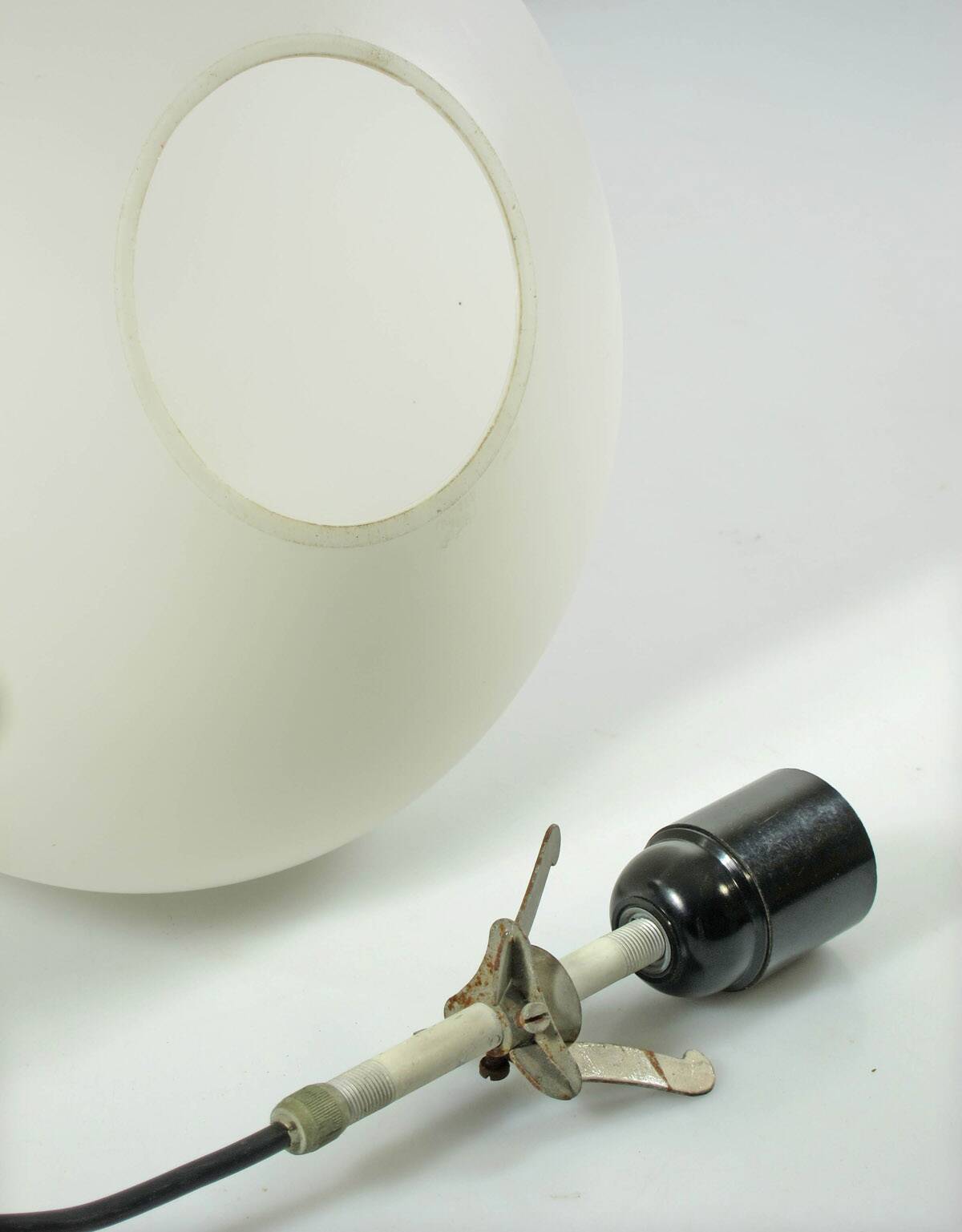 Lisa Johansson-Pape Vintage Opal Glass Pendant – Finnish Mid-Century Light