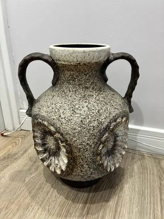 Dumler & Breiden Fat Lava Vase — Twin Handles, 1970s