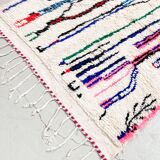 Azilal Moroccan Berber rug with colorful patterns 2.65x1.35m