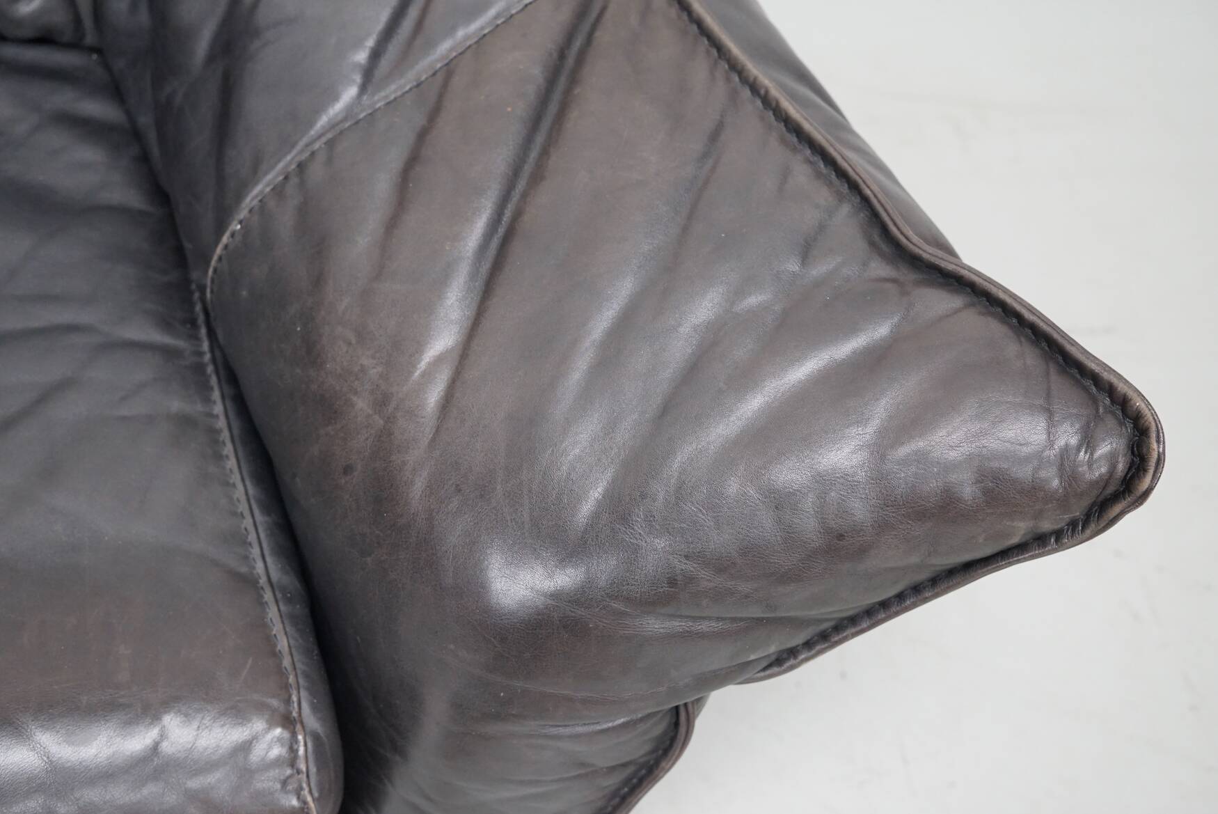 Brown Leather Andes Sofa by Gerard van den Berg for Montis, 1970s