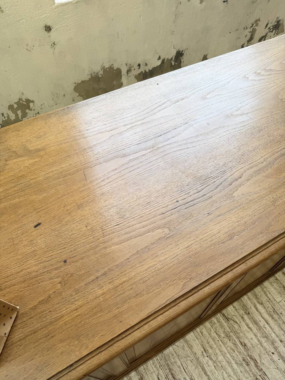1950s oak office counter