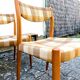 Chaises scandinaves tissu